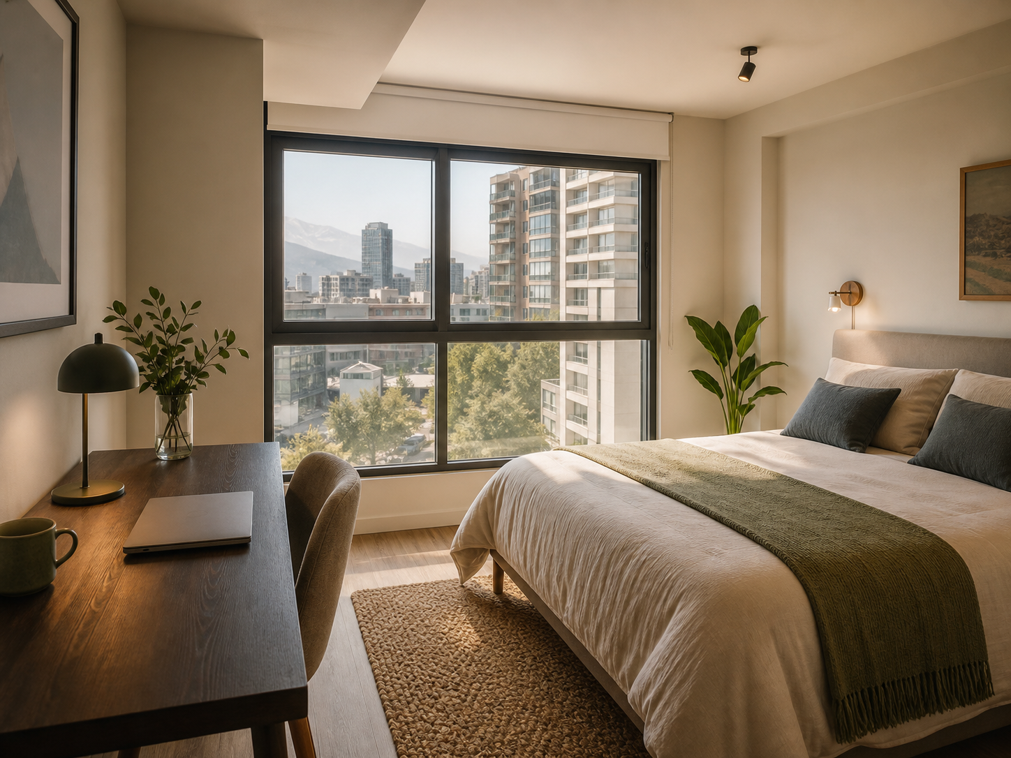 Departamento urbano equipado para renta corta en Las Condes